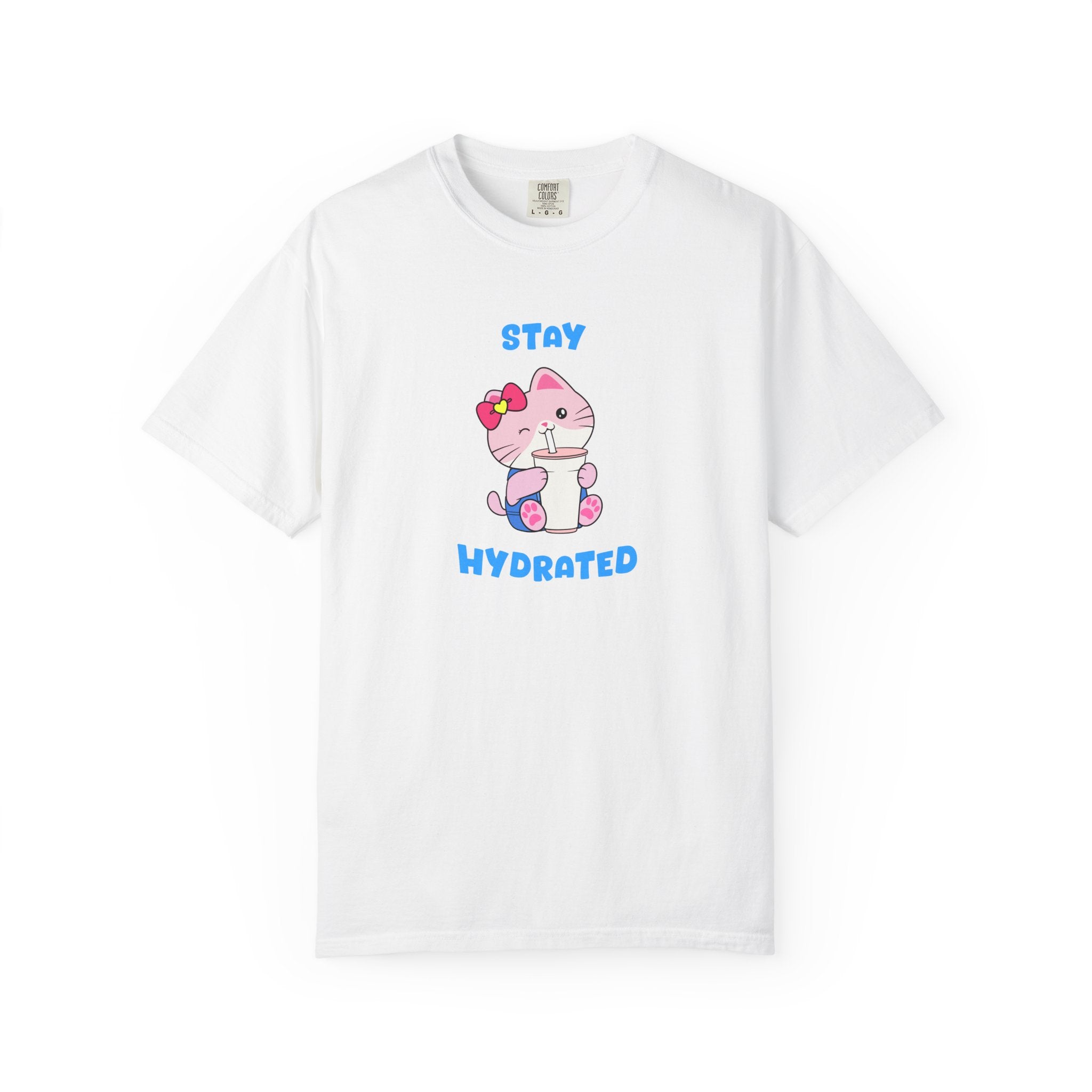 Stay Hydrated Cat T-shirt | Mandy