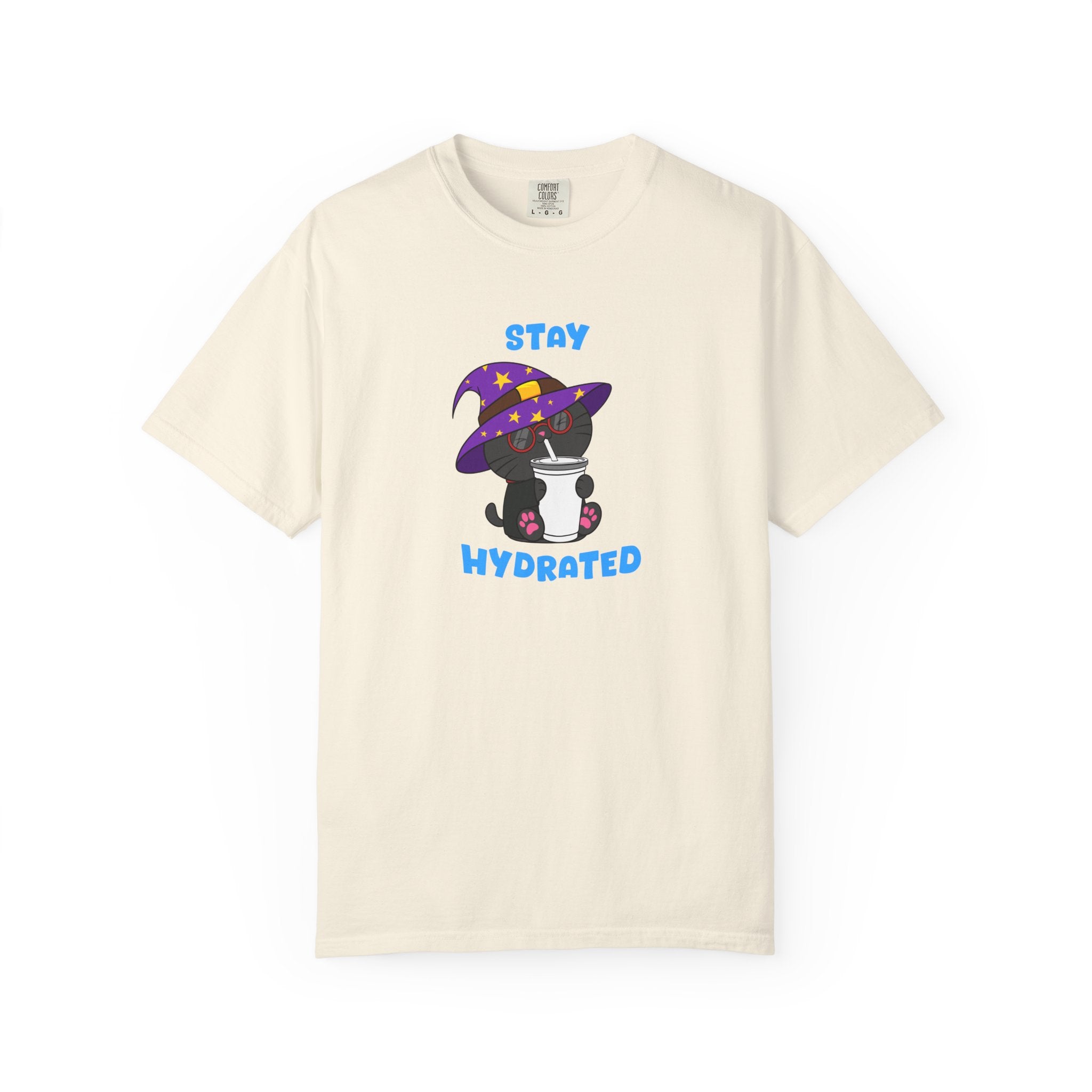 Stay Hydrated Cat T-shirt | Milo