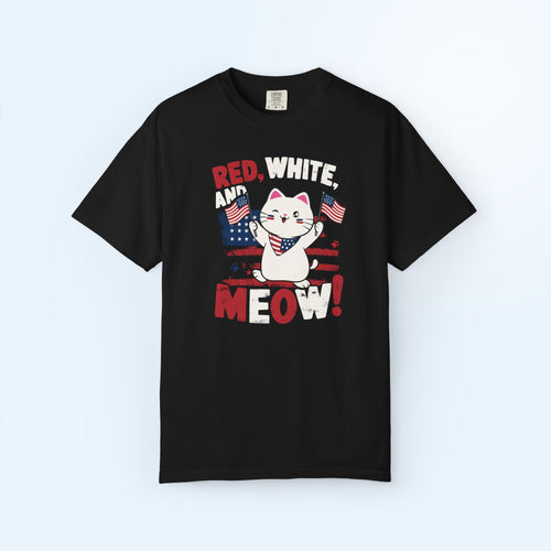American Meow Cat T-shirt