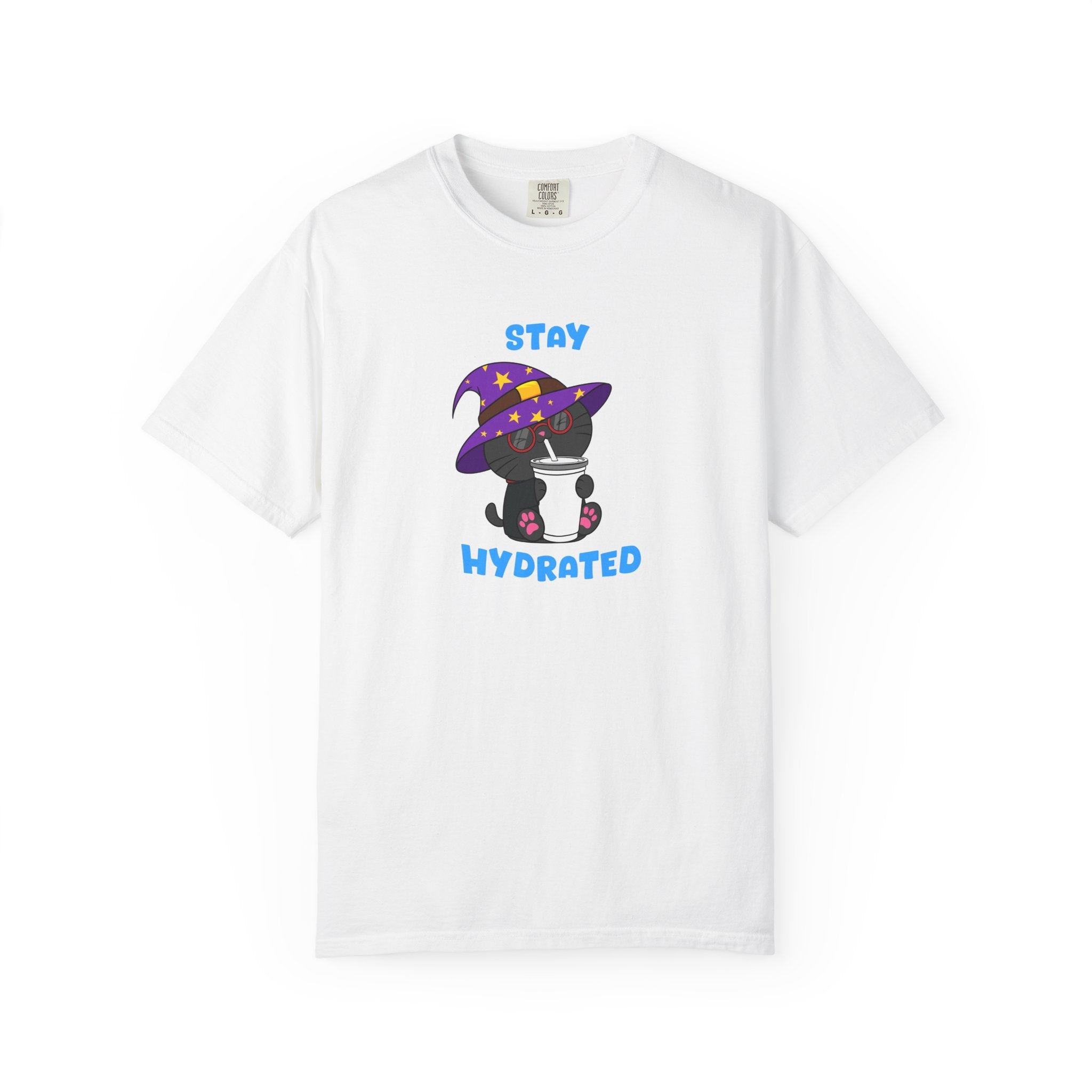 Stay Hydrated Cat T-shirt | Milo