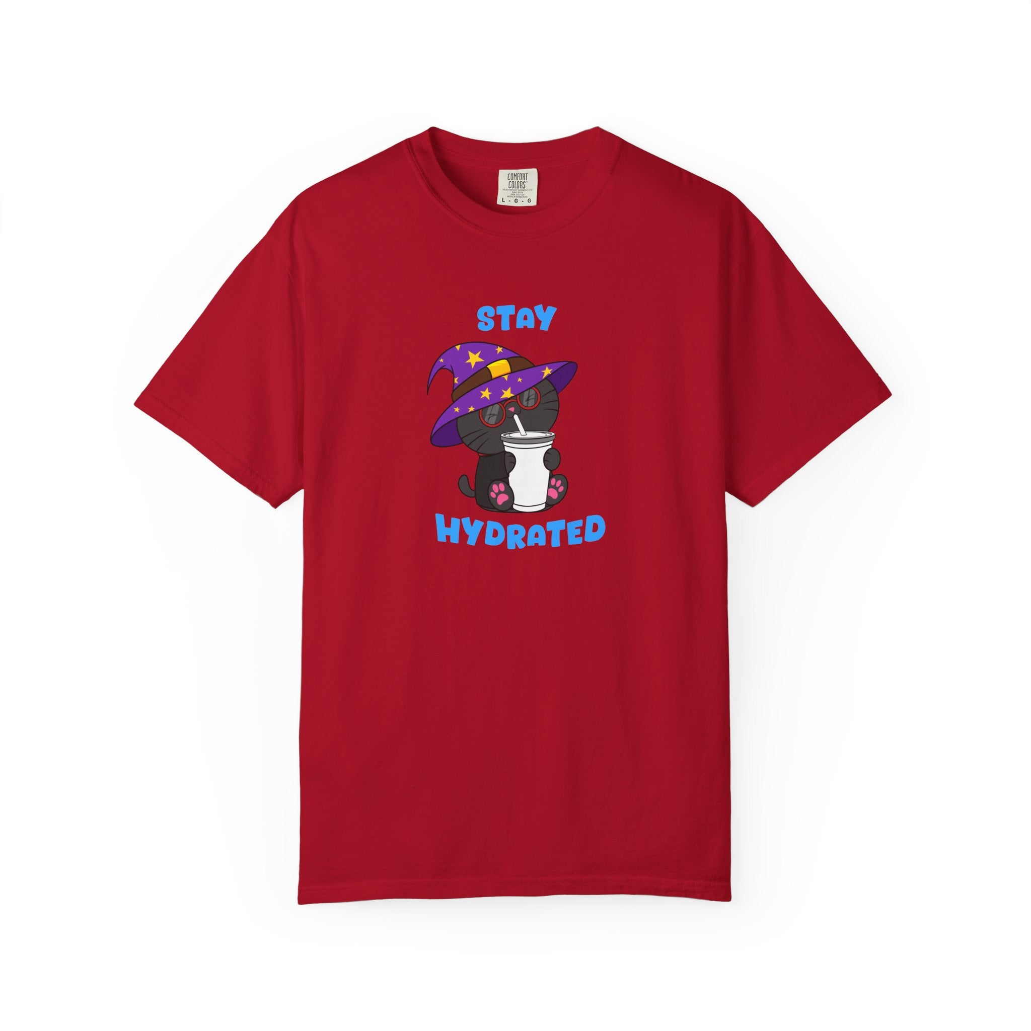 Stay Hydrated Cat T-shirt | Milo
