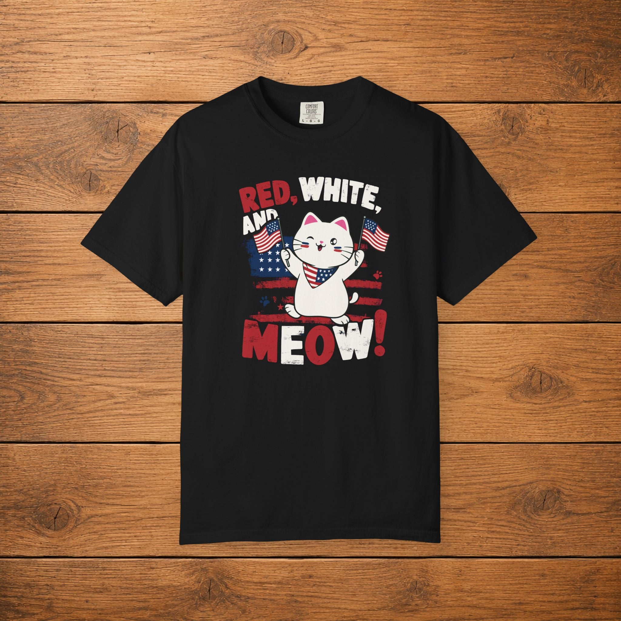 American Meow Cat T-shirt