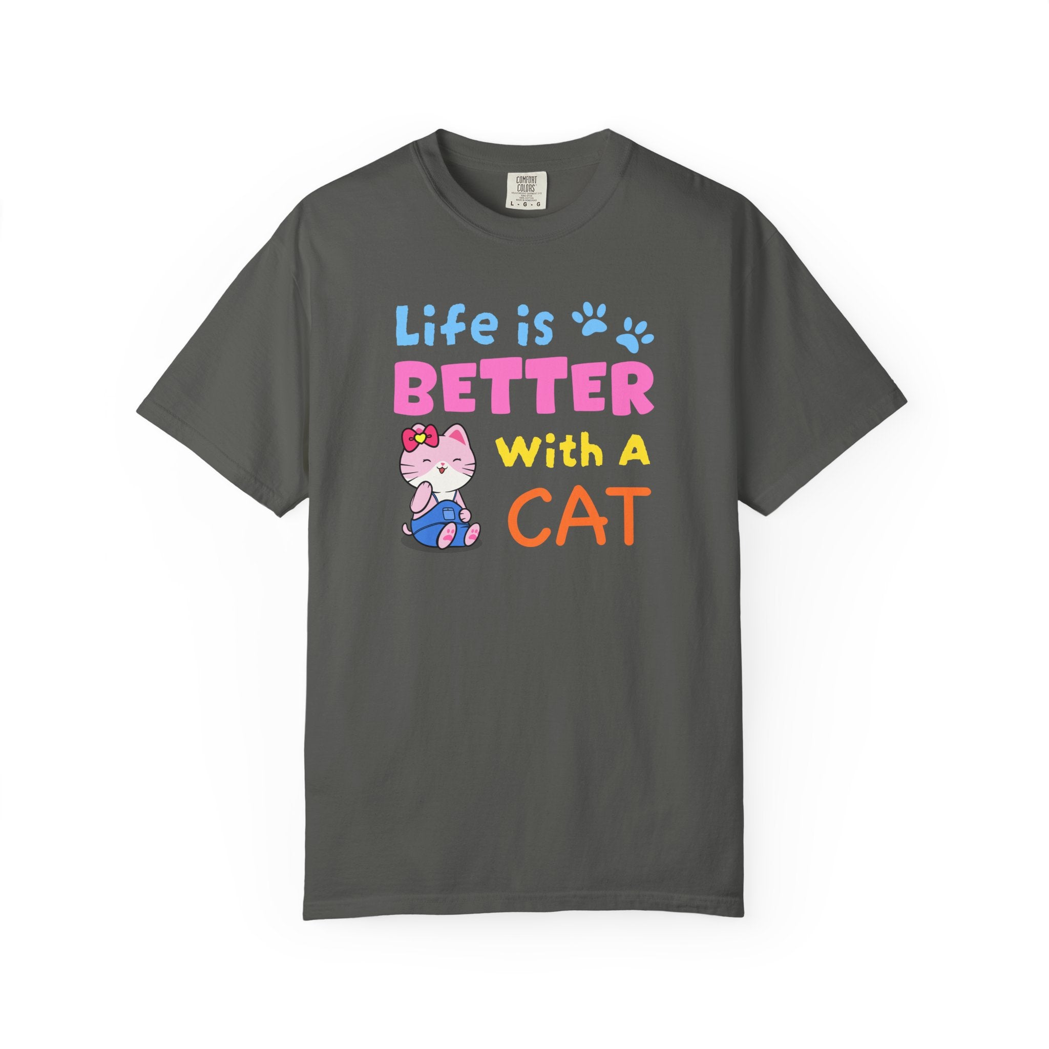 Life Is Better With A Cat T-shirt | Mandy