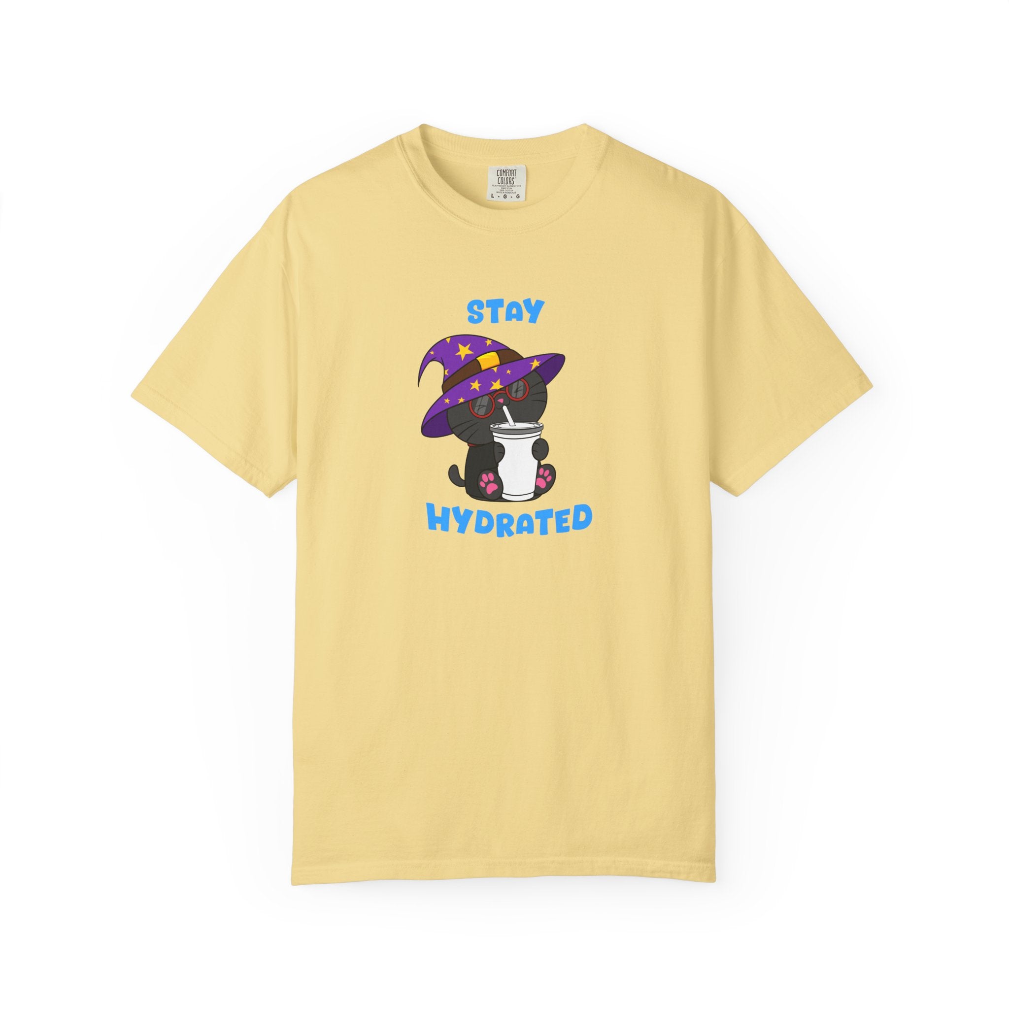 Stay Hydrated Cat T-shirt | Milo
