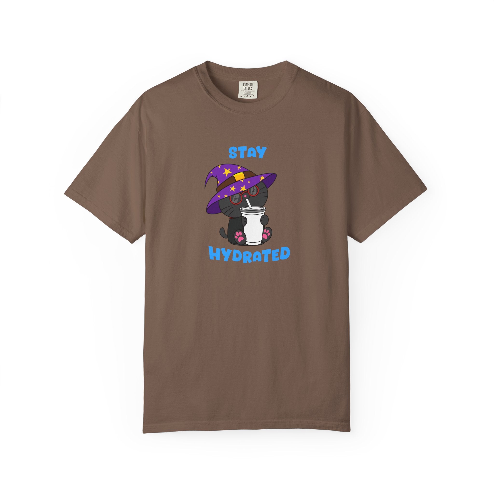 Stay Hydrated Cat T-shirt | Milo