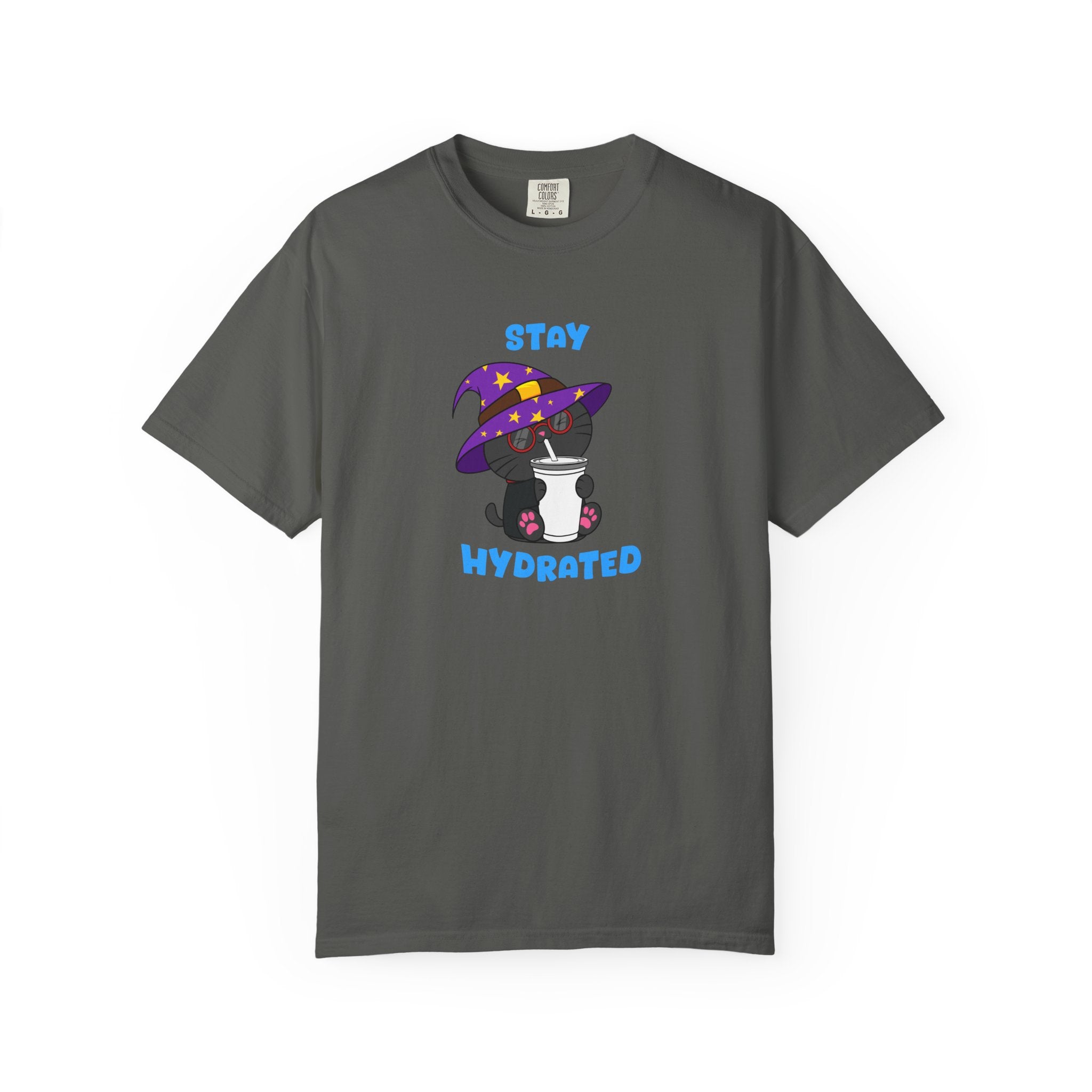 Stay Hydrated Cat T-shirt | Milo