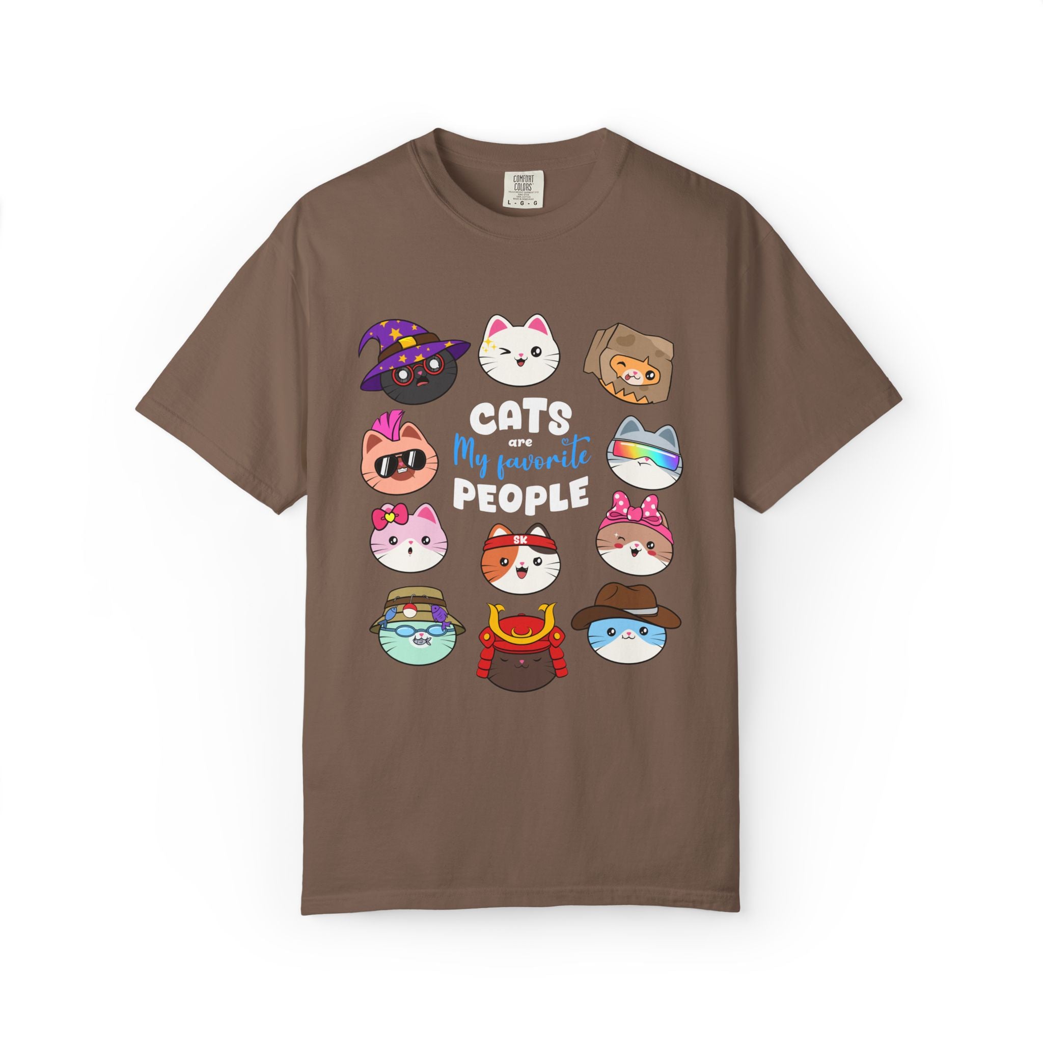 Cats Are My People T-shirt | Cute Cartoon Cat Faces