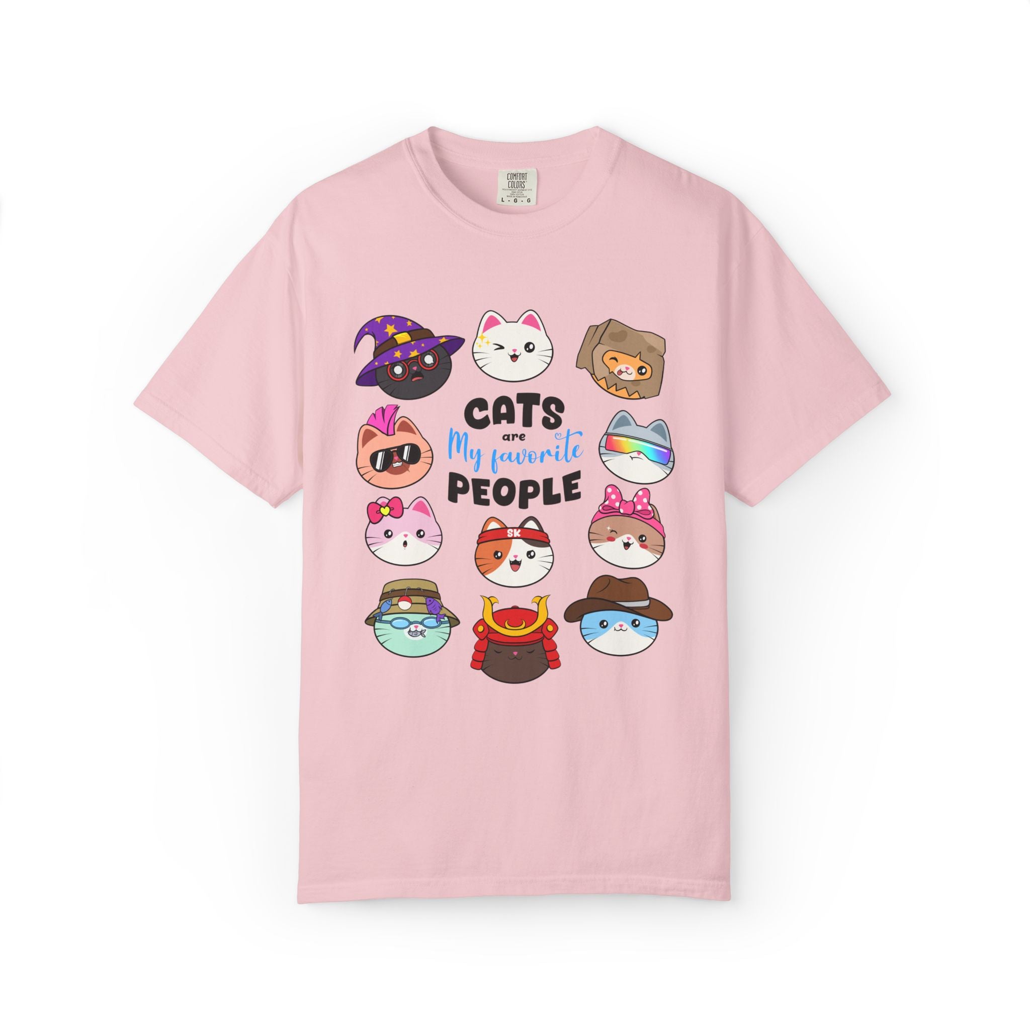 Cats Are My People T-shirt | Cute Cartoon Cat Faces