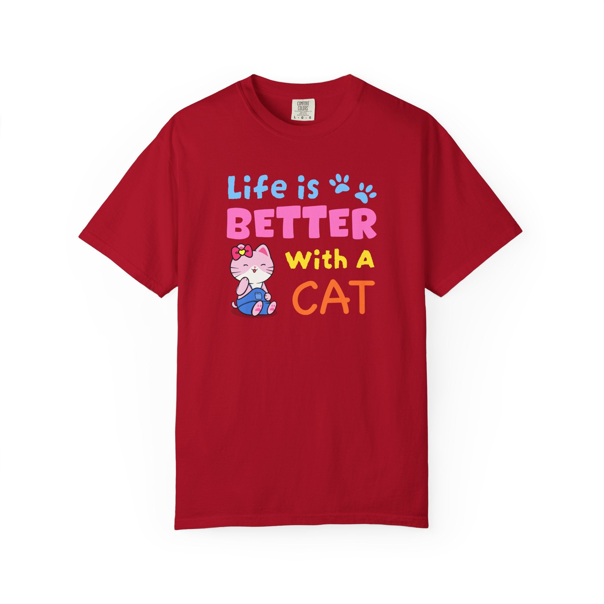 Life Is Better With A Cat T-shirt | Mandy