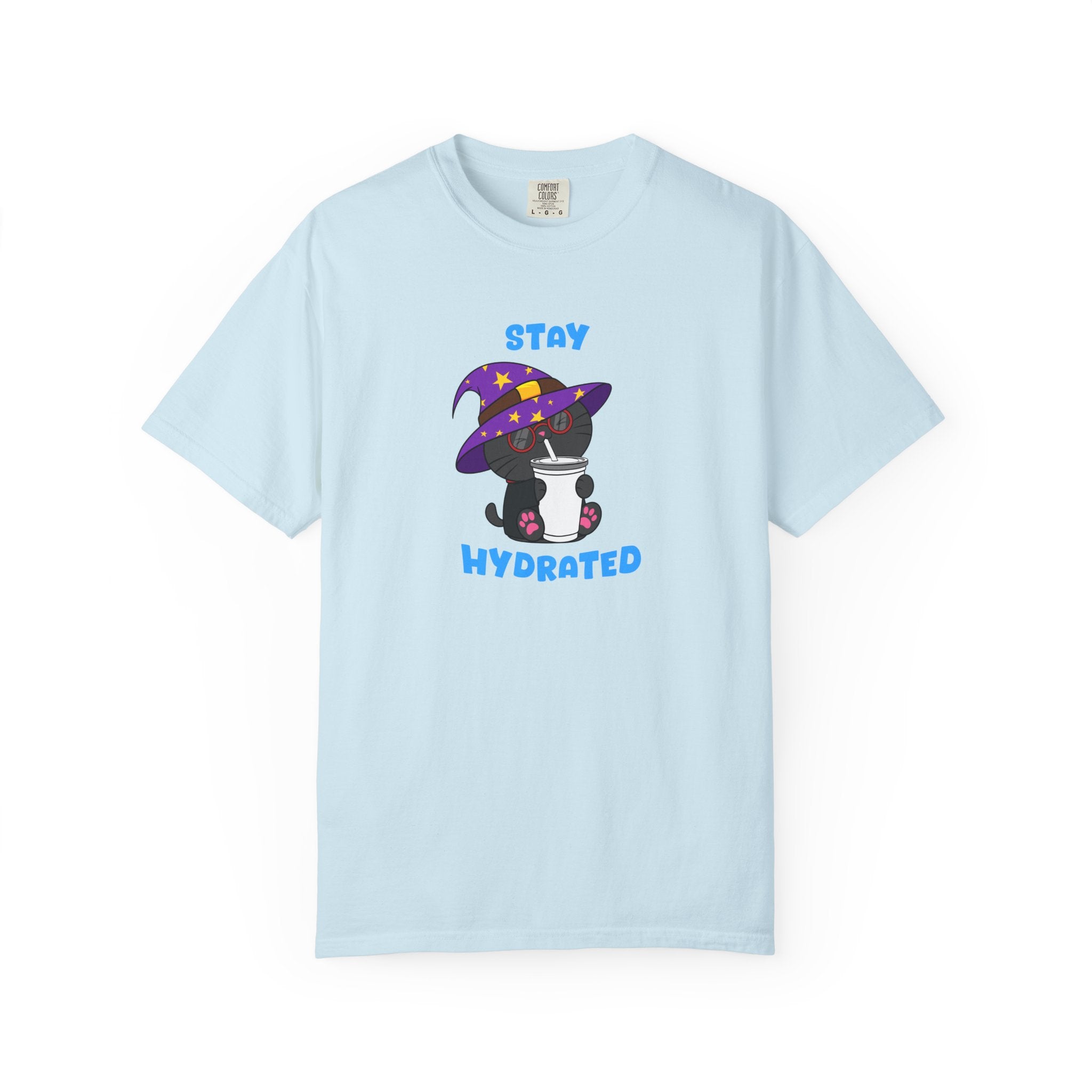 Stay Hydrated Cat T-shirt | Milo