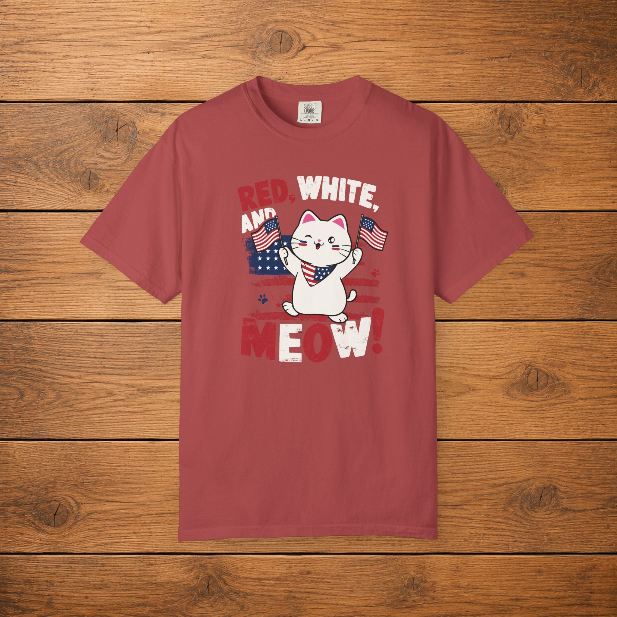 American Meow Cat T-shirt