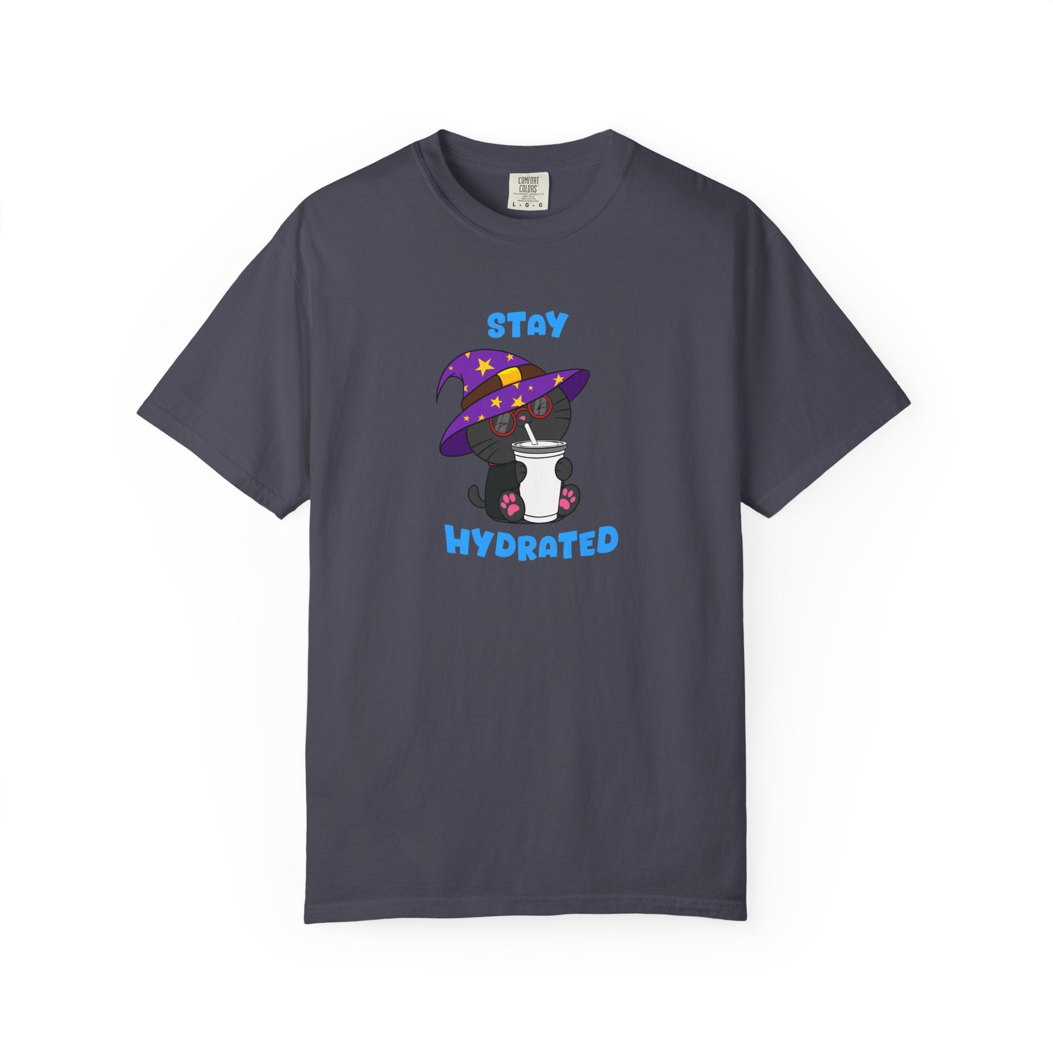 Stay Hydrated Cat T-shirt | Milo