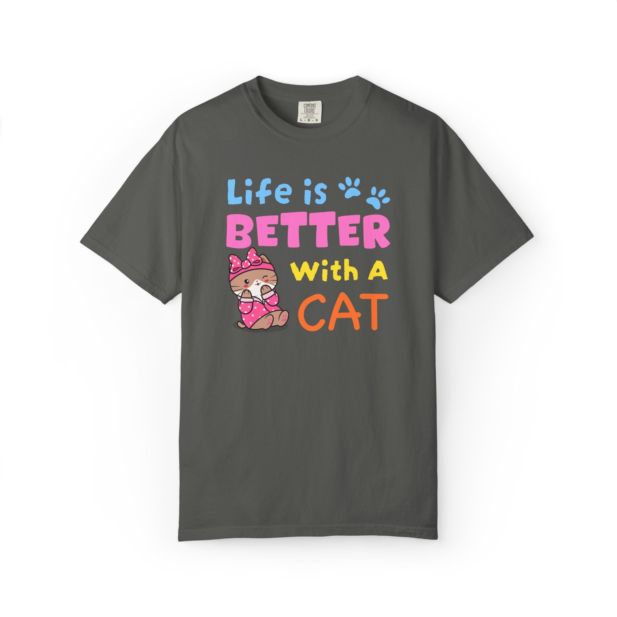 Life Is Better With A Cat T-shirt | Priscilla