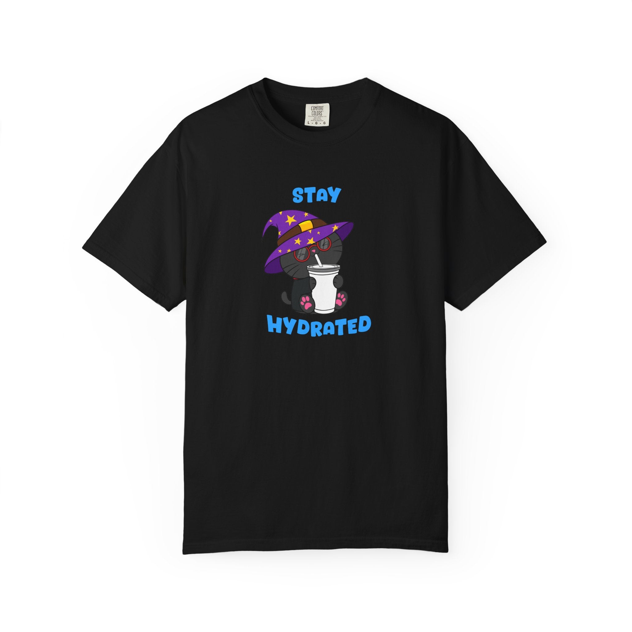 Stay Hydrated Cat T-shirt | Milo