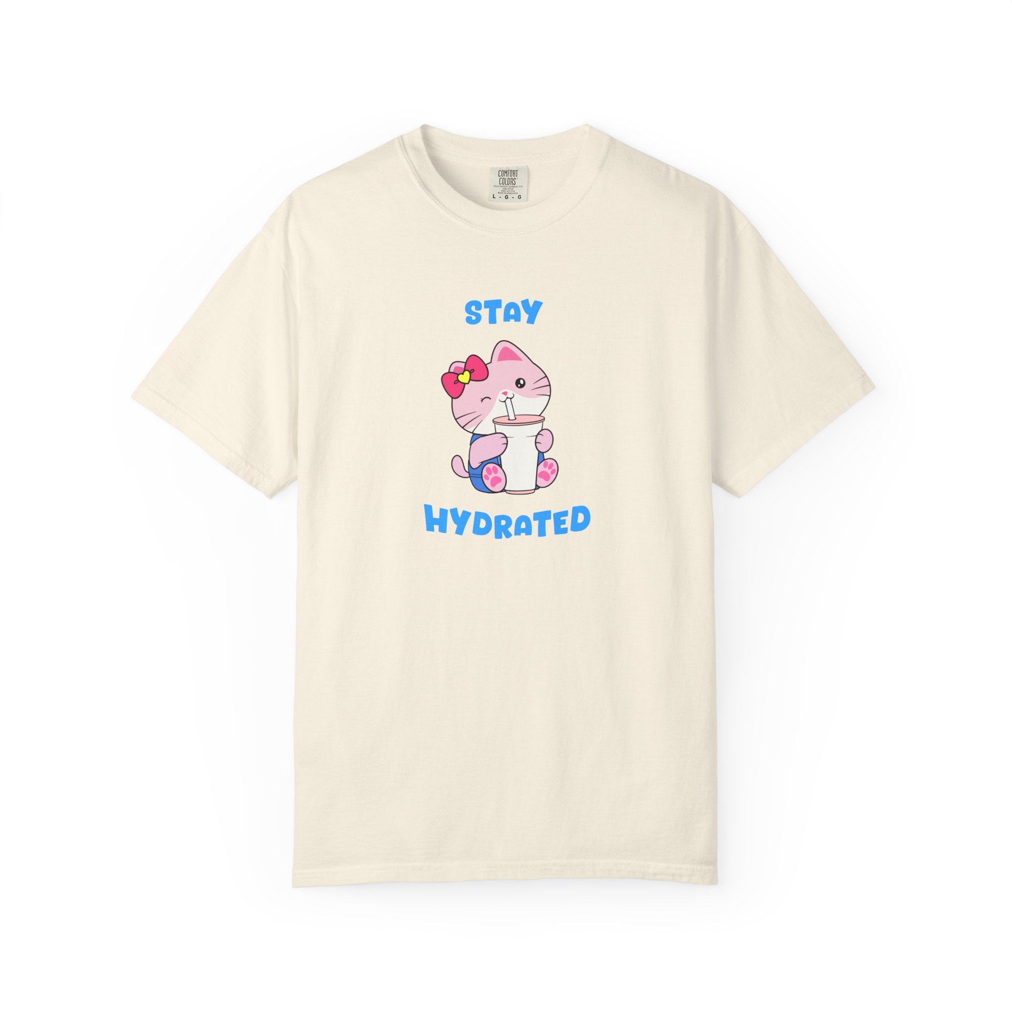 Stay Hydrated Cat T-shirt | Mandy