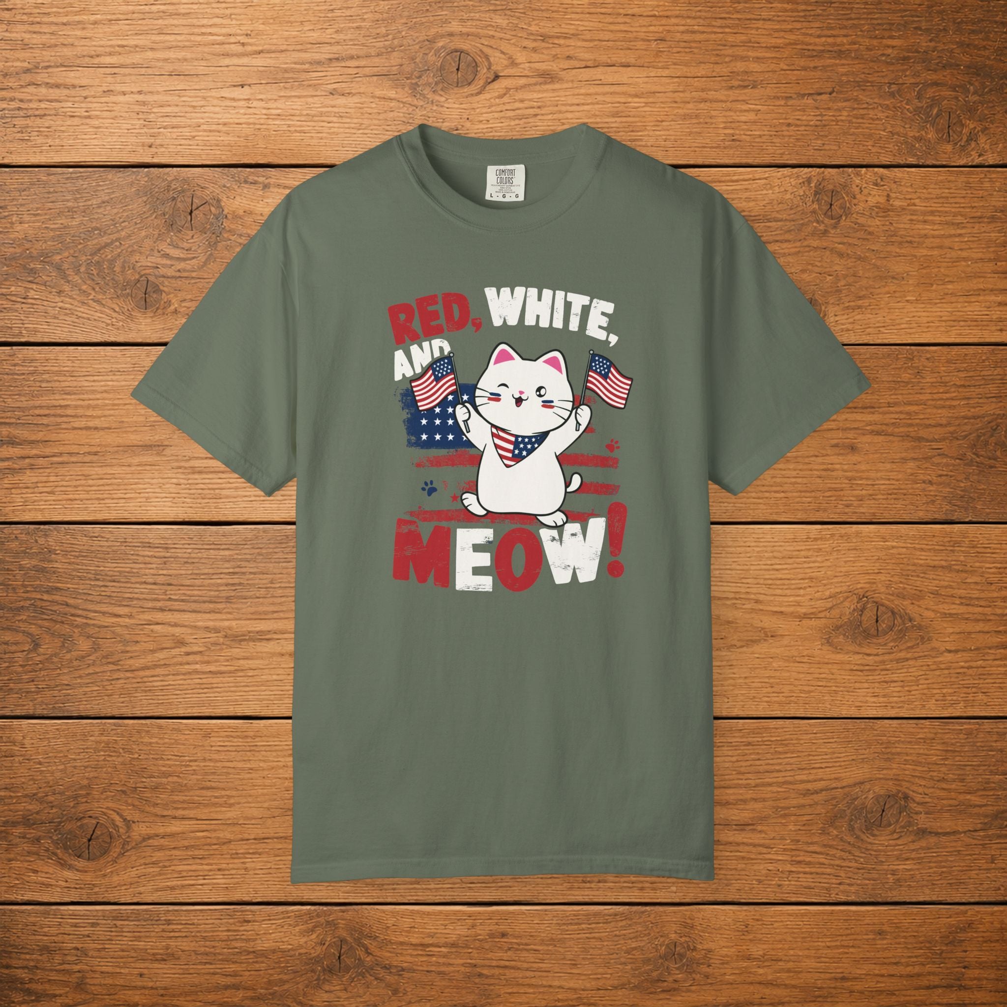 American Meow Cat T-shirt