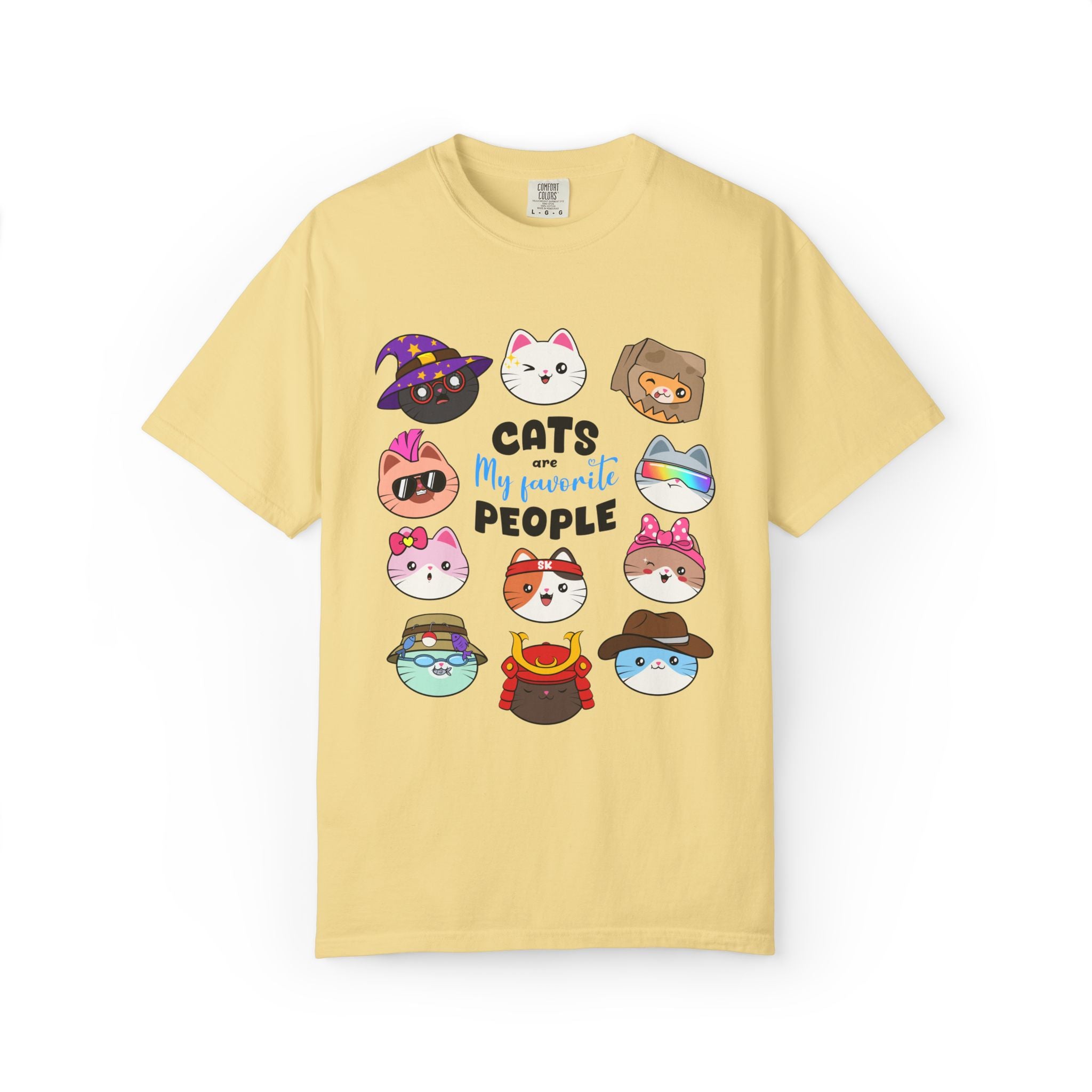 Cats Are My People T-shirt | Cute Cartoon Cat Faces