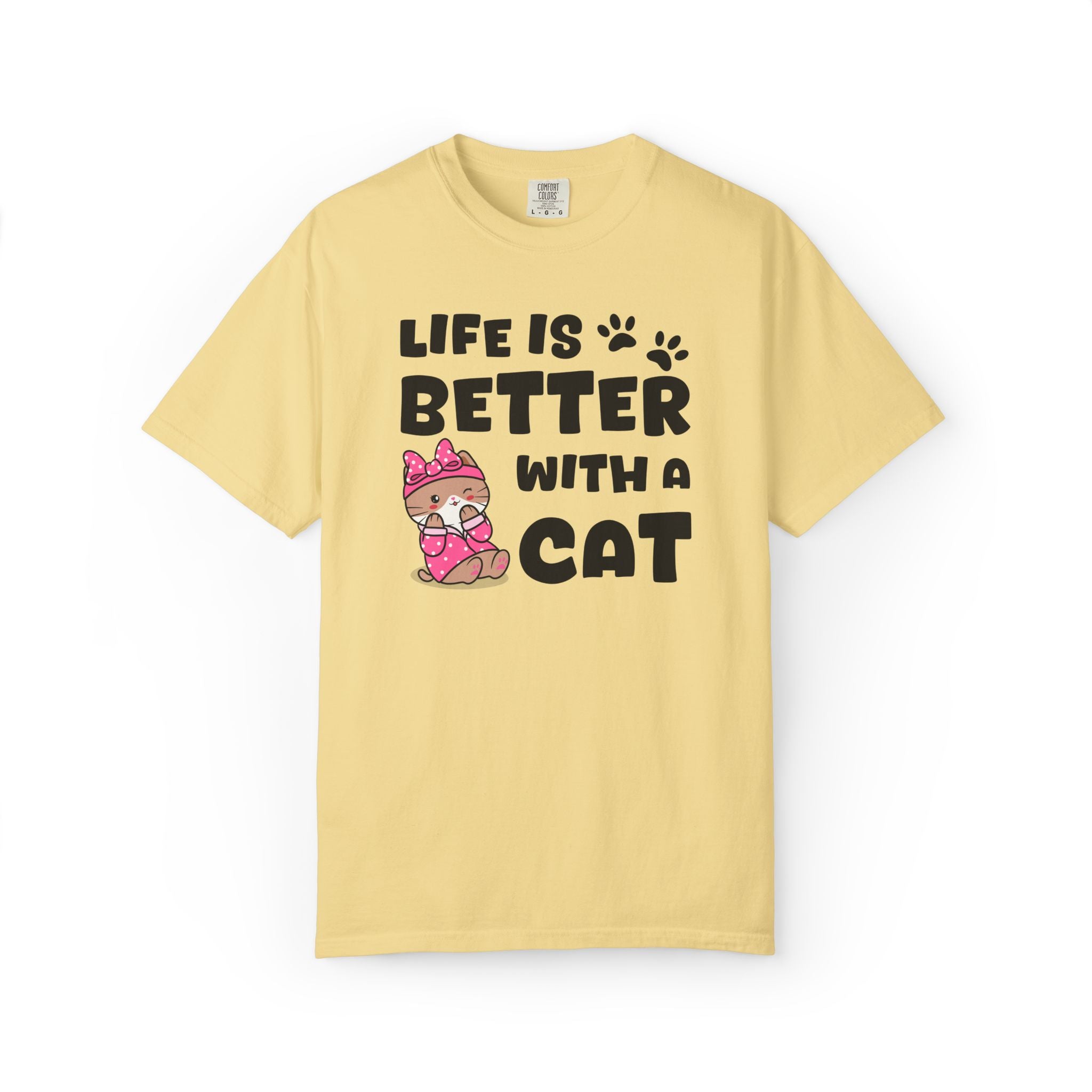 Life Is Better With A Cat T-shirt | Priscilla